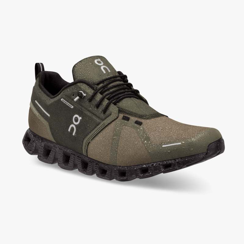 WOMAN'S ON CLOUD 5 WATERPROOF (OLIVE/BLACK)