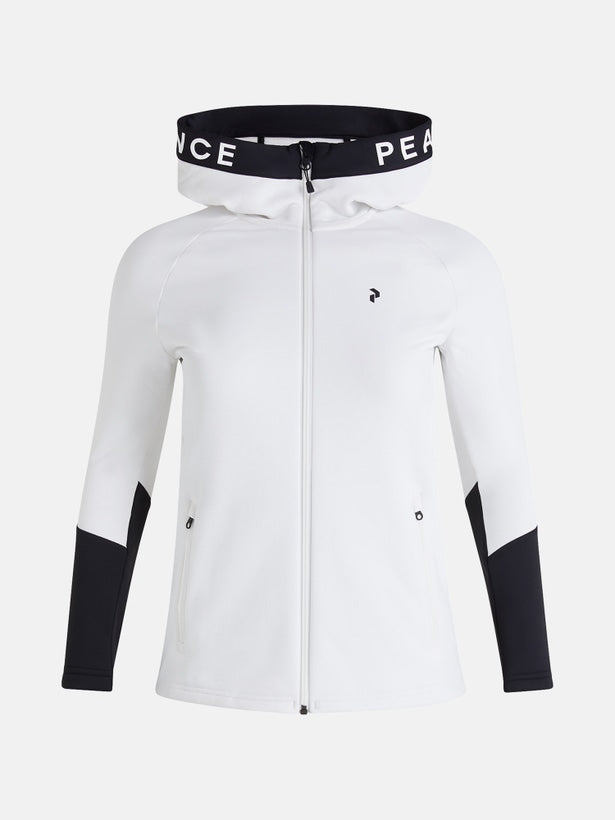 WOMAN'S RIDER ZIP HOOD OFFWHITE (099) / BLACK (050) / OFFWHITE (099)