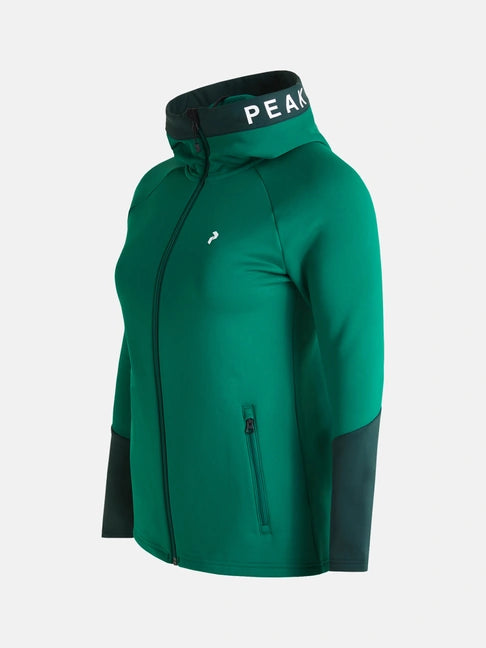 WOMAN'S RIDER ZIP HOOD (GI1 GREEN IVY / 4CA SCARAB GREEN)
