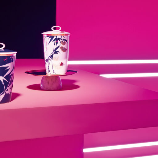 Tischlicht 2-tlg. mit Duftwachs