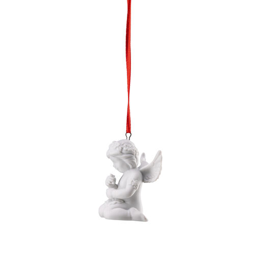 Engel mit Blumenkranz