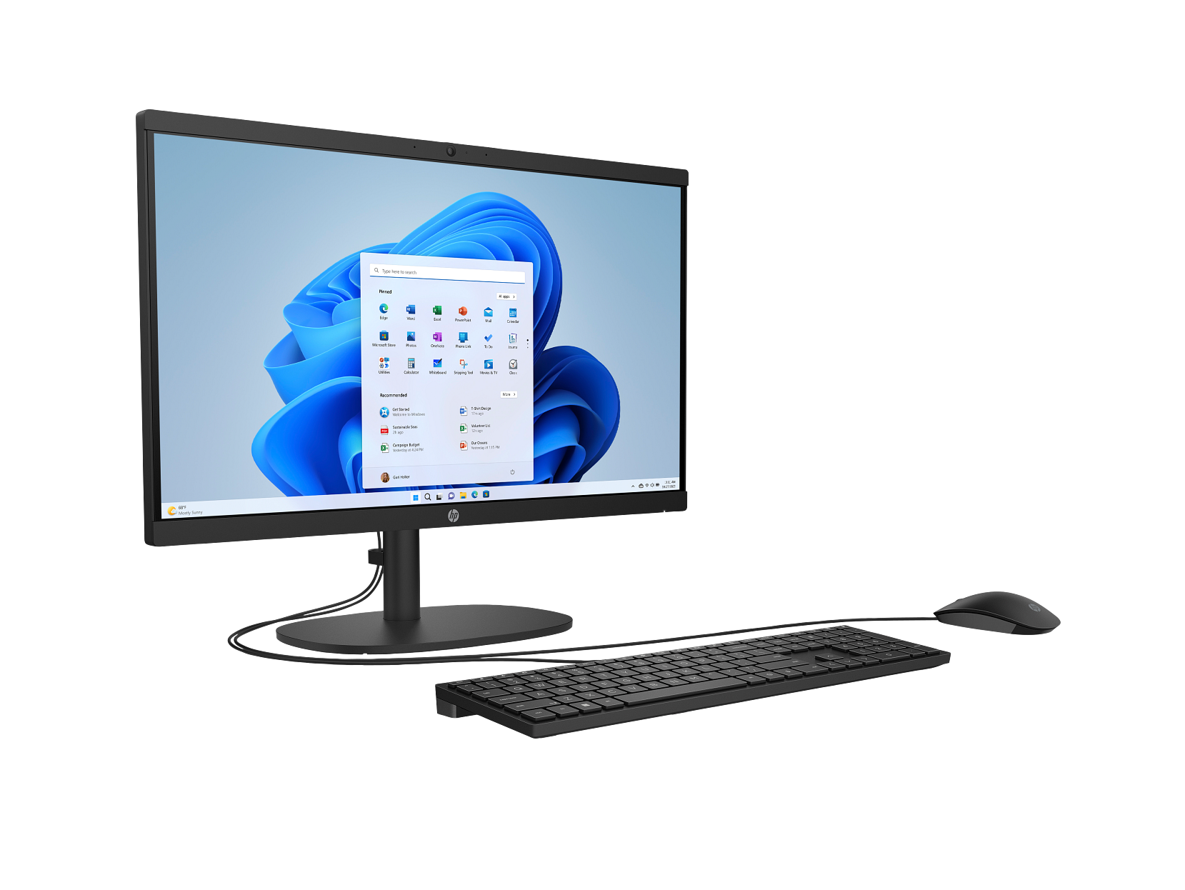 HP All-in-One Desktop 22-dg0040, Windows 11 Home, 21.45
