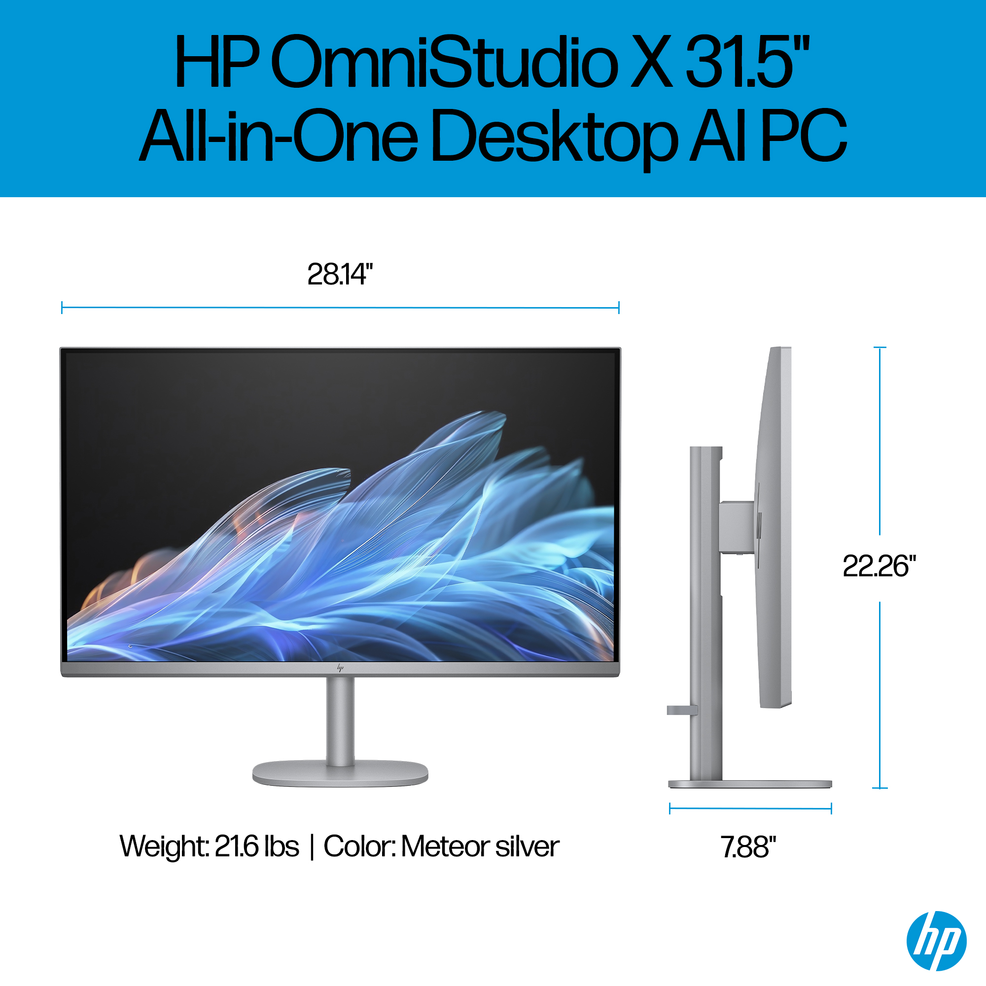 HP OmniStudio X All-in-One Desktop Next Gen AI 32-cs0000t PC 31.5