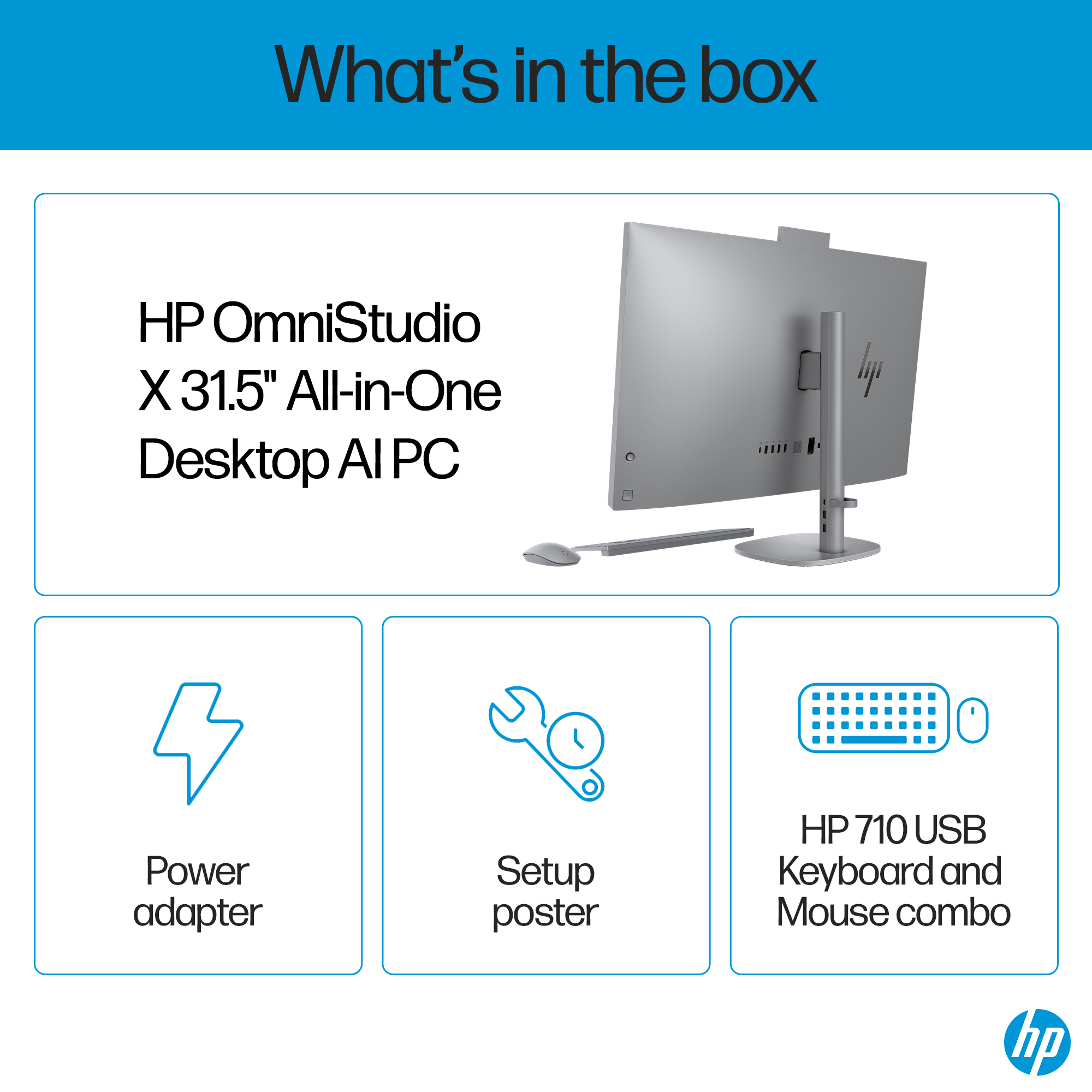 HP OmniStudio X All-in-One Desktop Next Gen AI 32-cs0000t PC 31.5