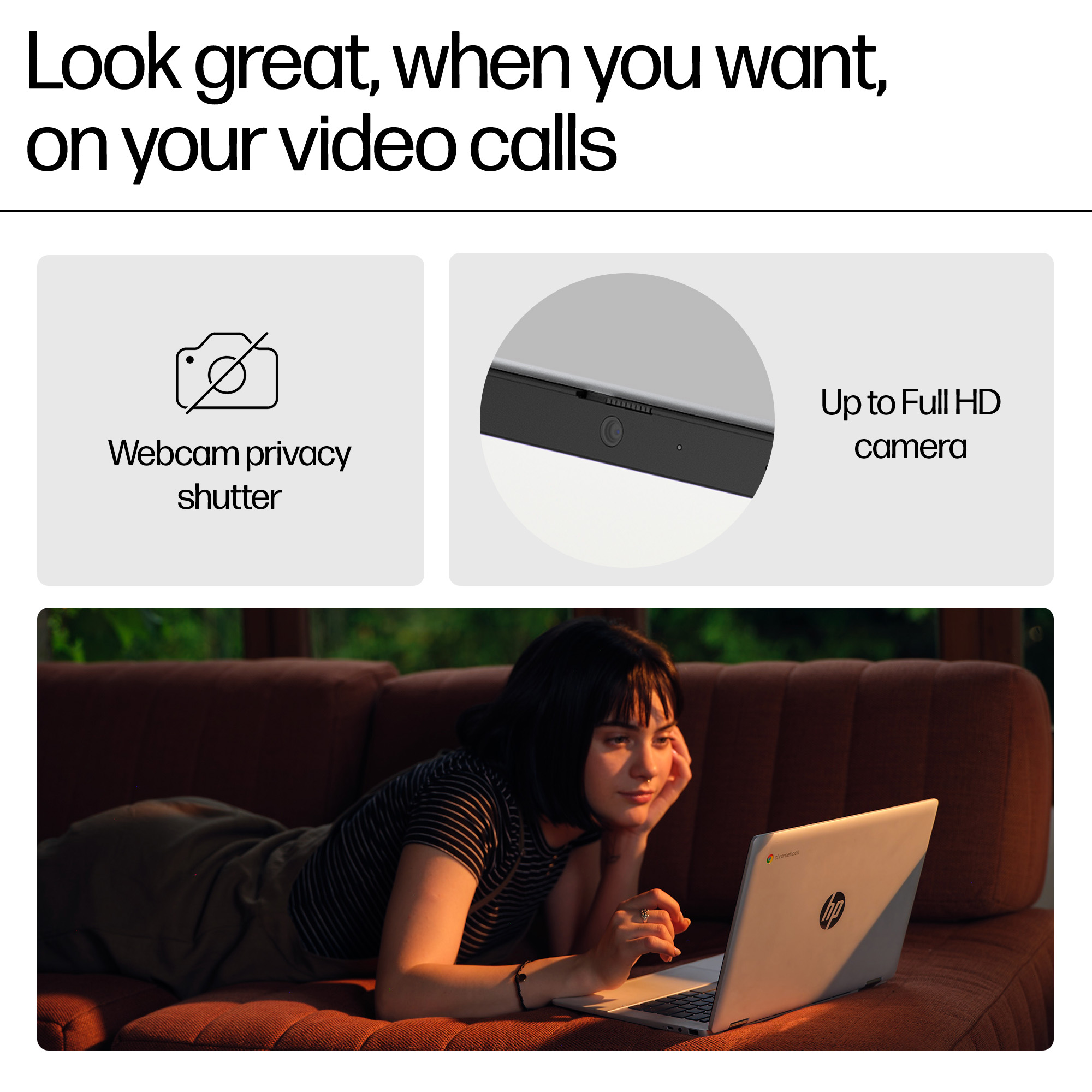 HP Chromebook x360 14b-cd0010nr, ChromeOS, 14