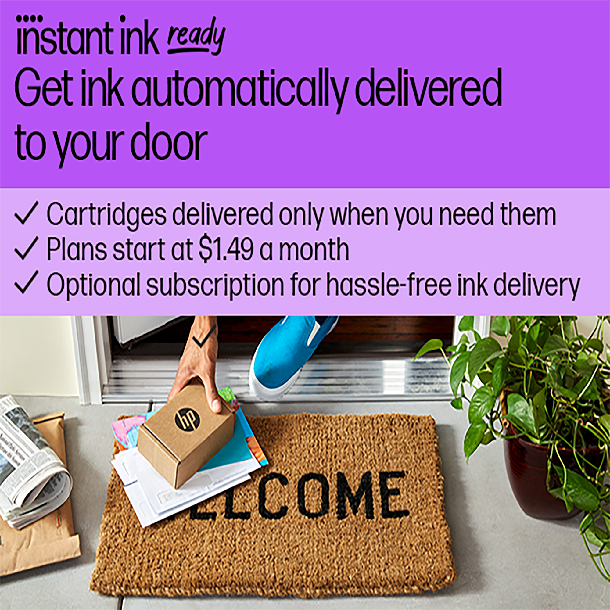 HP Envy 6155e All-in-One Printer w/free 3 months Instant Ink through HP+, AI-enabled