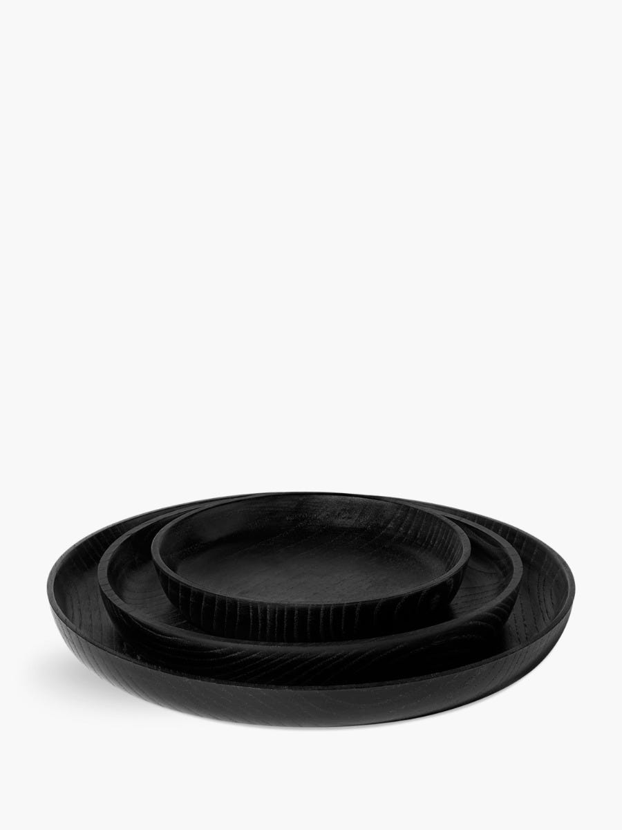 Black Ellipse Tray - Medium