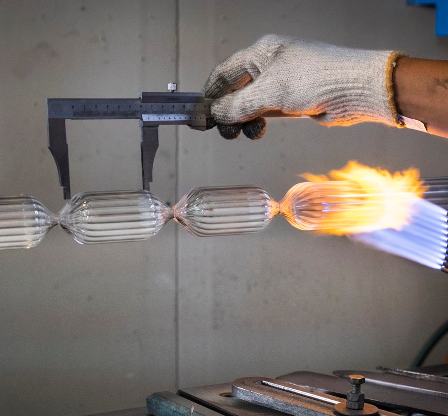 Ribbed Candle Holder - For classic candles