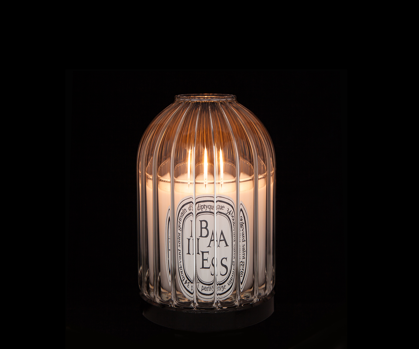 Ribbed Candle Holder - For small candles