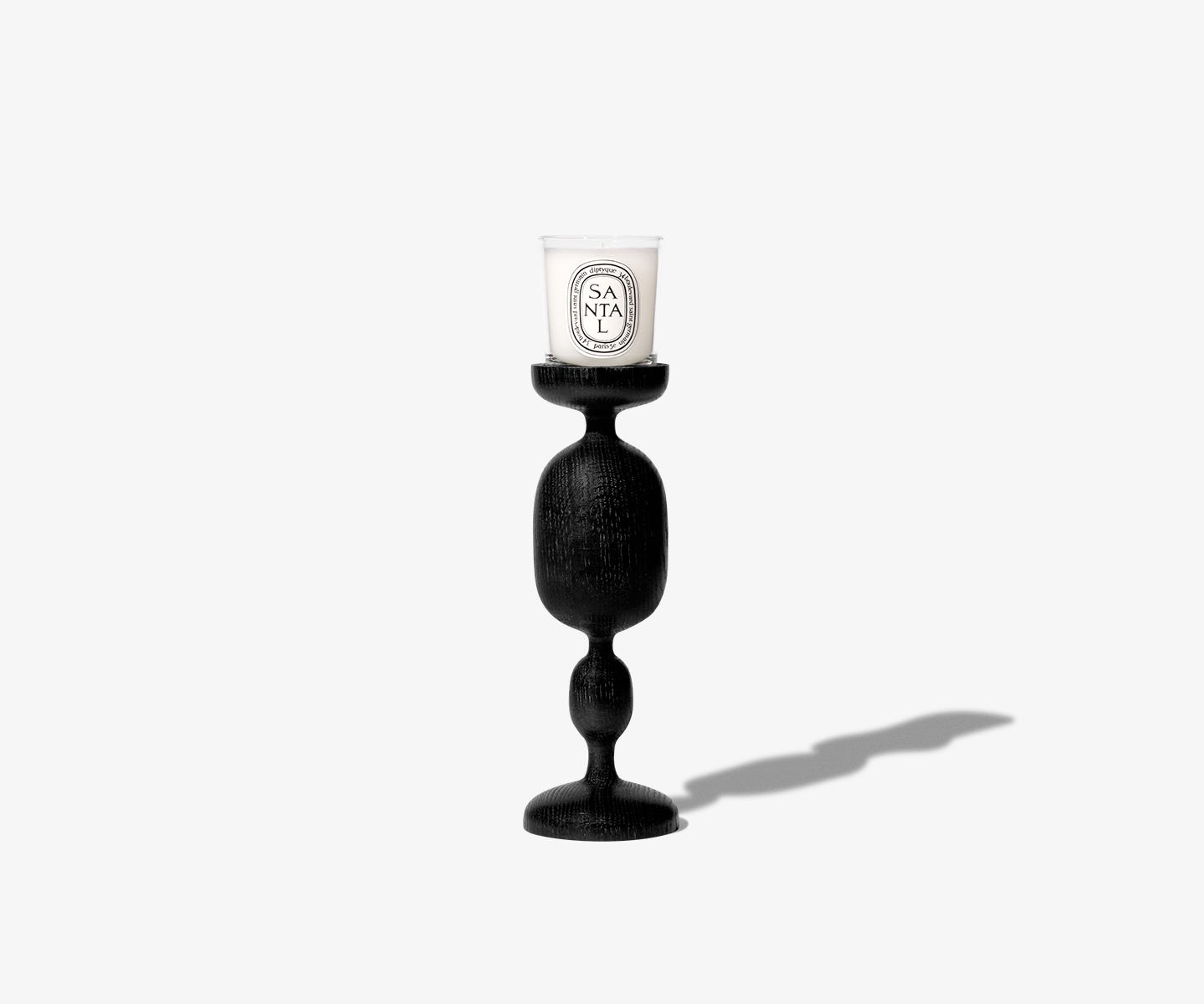 Black Baluster Candle Holder - For small candles