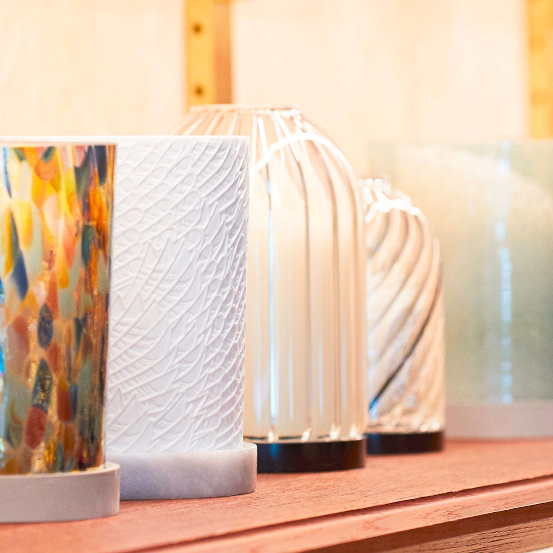 Ribbed Candle Holder - For classic candles