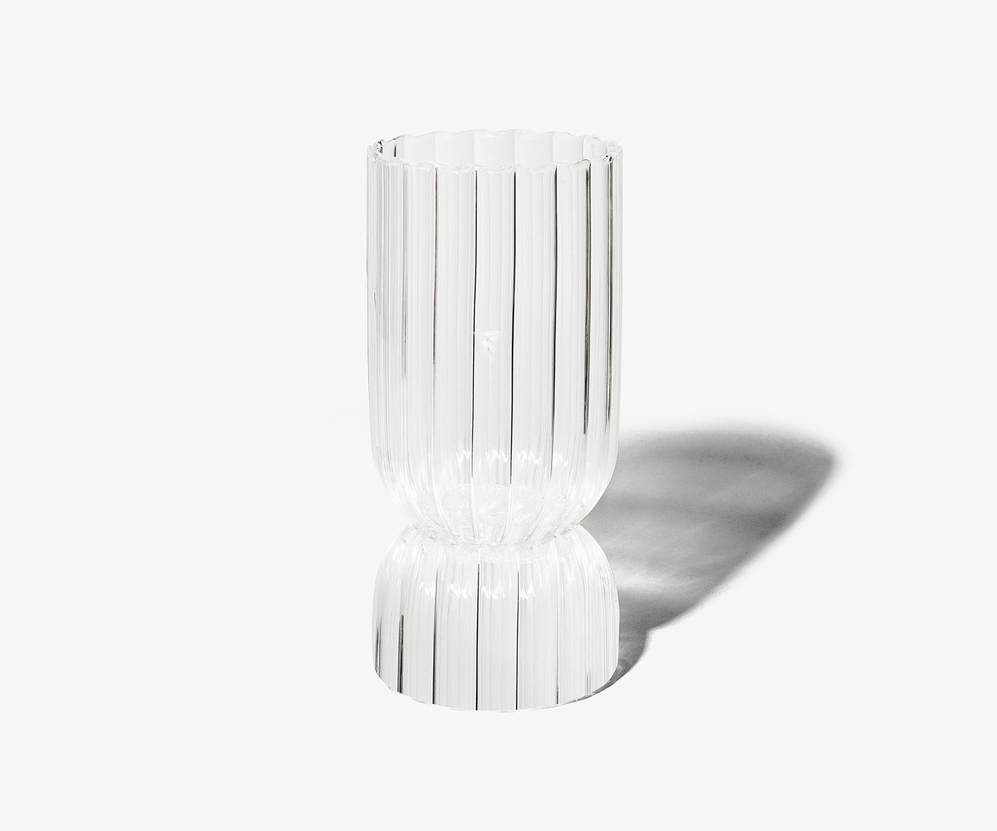 Ribbed Candle Holder - For Medium and large candles