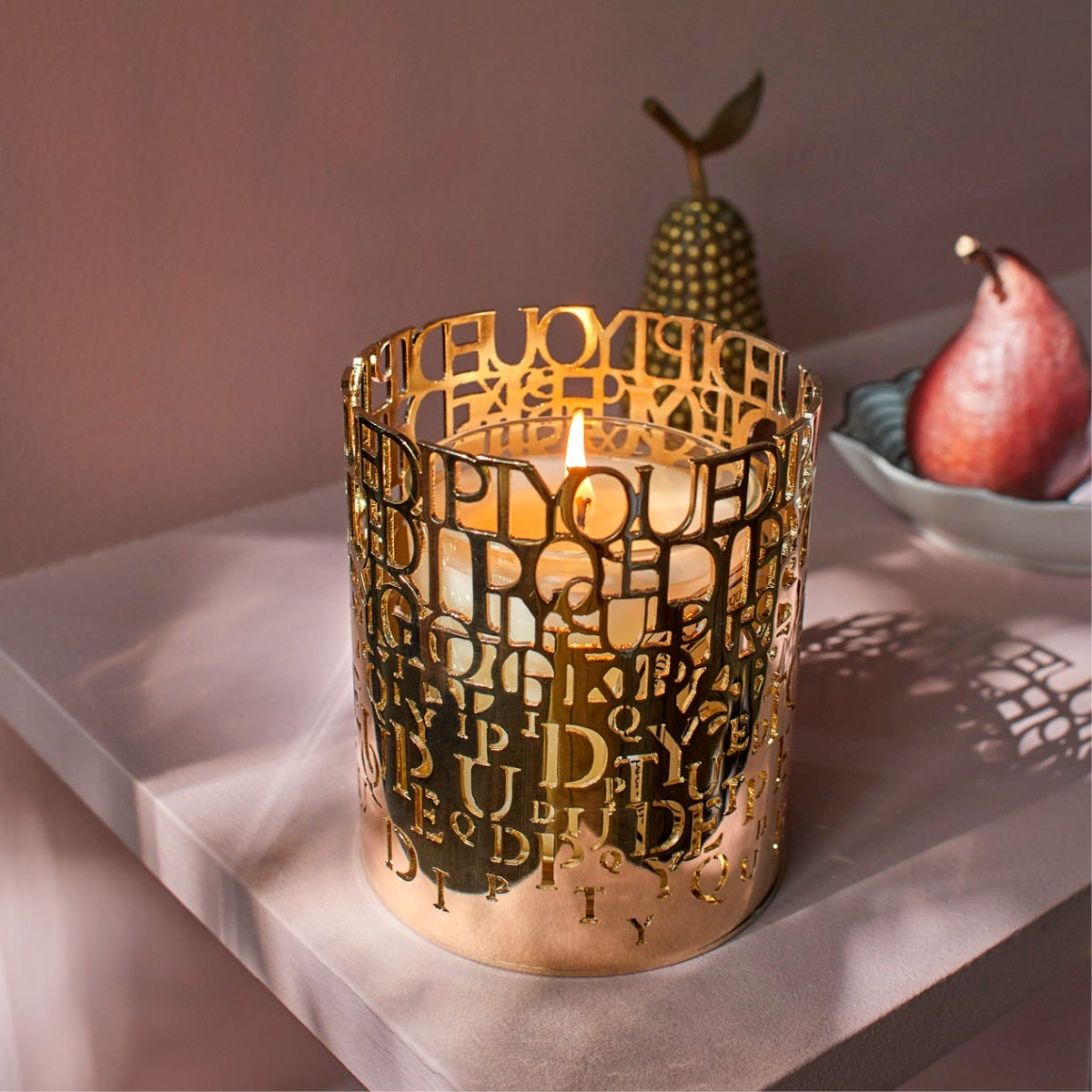 Alphabet Candle Holder - For classic candles