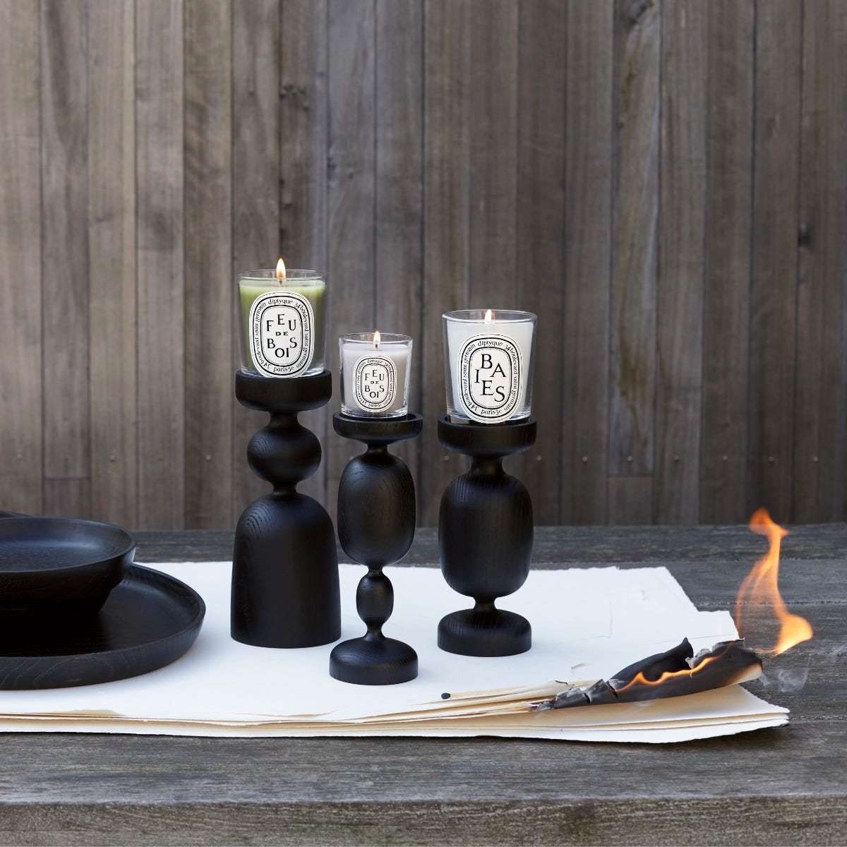 Black Ellipse Tray - Medium