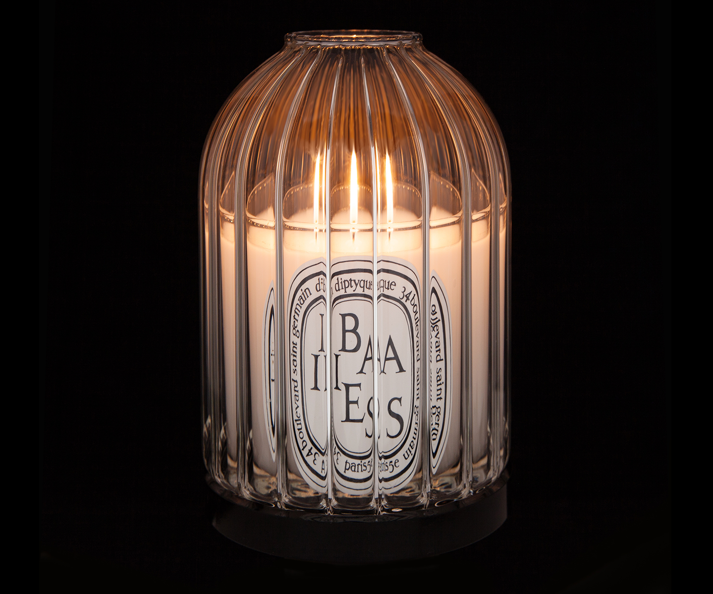 Ribbed Candle Holder - For classic candles