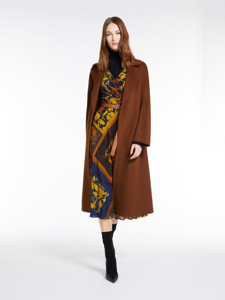 Wool and cashmere robe coat