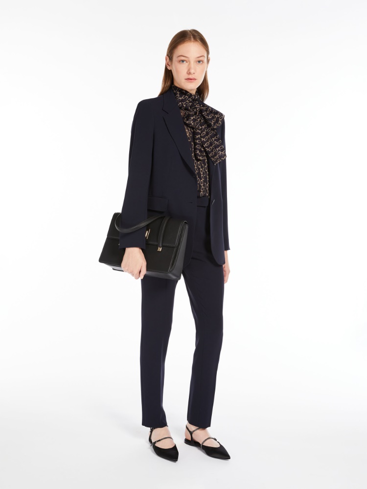 Single-breasted cady blazer