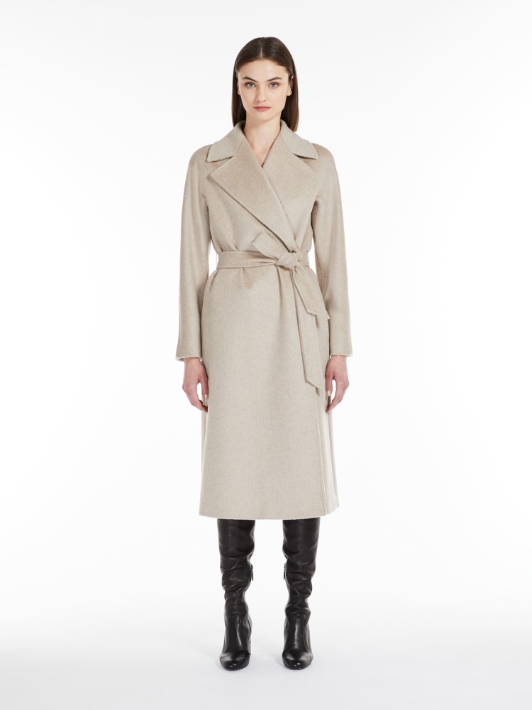 Cashmere, alpaca and wool coat