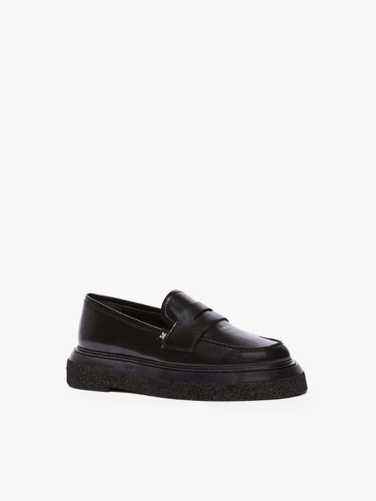 Leather loafers