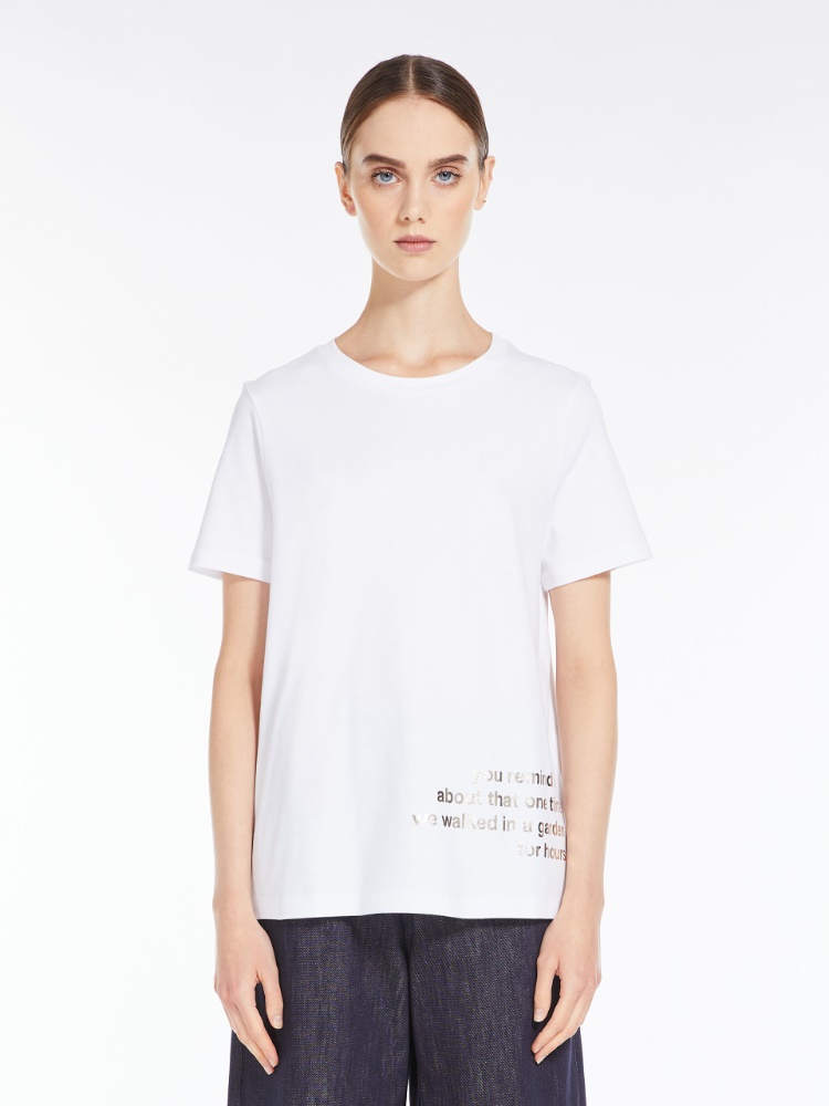 Printed cotton T-shirt