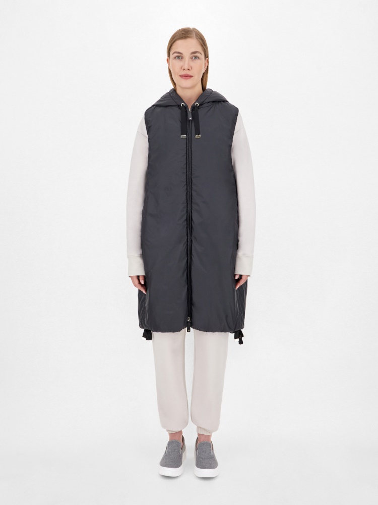Water-resistant technical canvas gilet