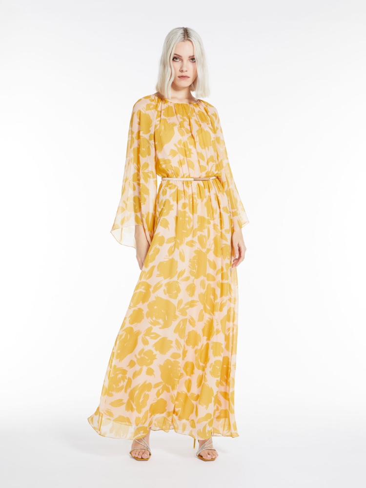 Printed georgette dress