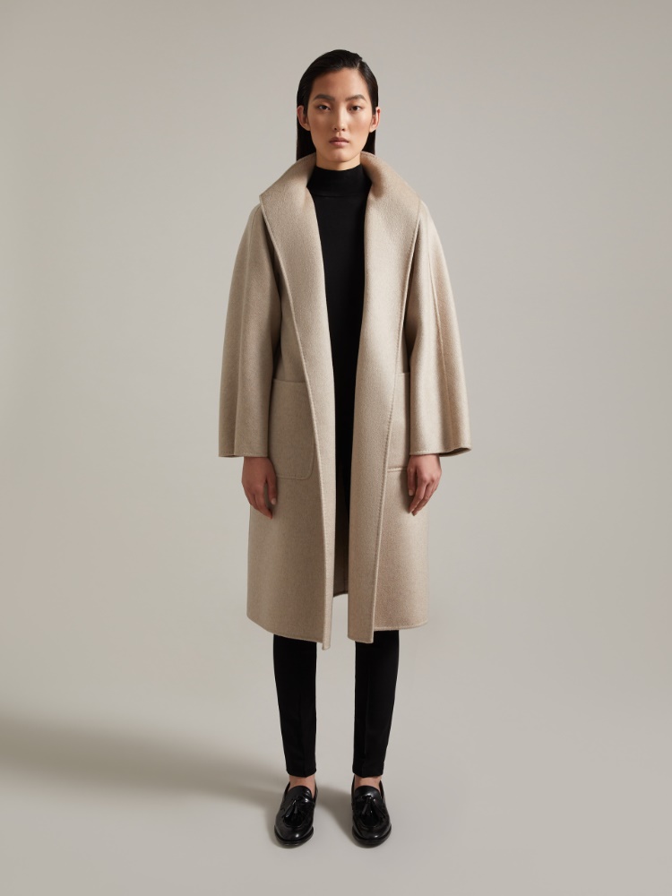 Cashmere cardigan coat