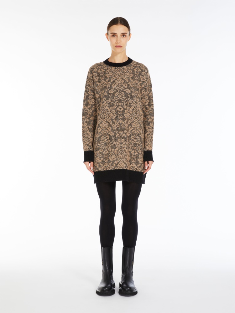 Jacquard alpaca dress