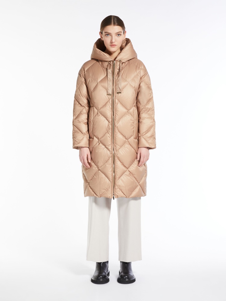 Parka in quilted water-resistant canvas
