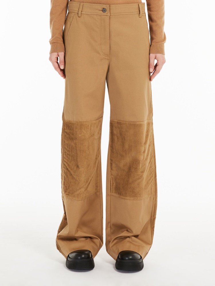 Cotton gabardine trousers