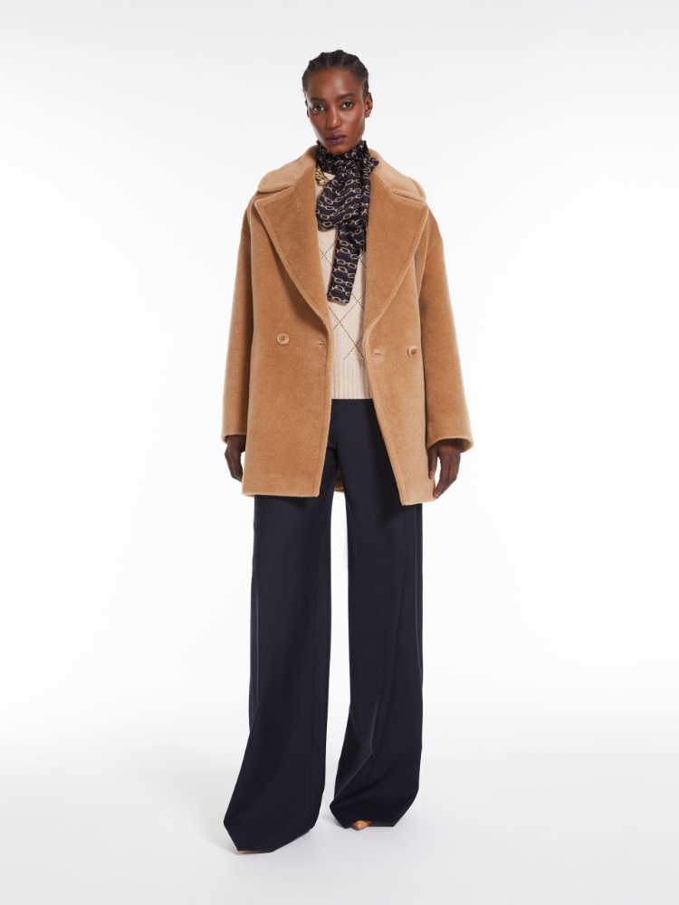 Wool and cashmere argyle jumper