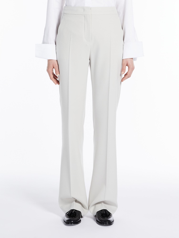 Flared trousers in wool