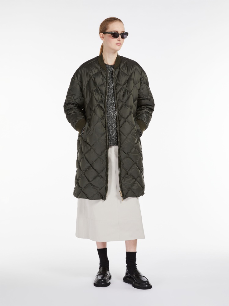 Reversible water-repellent canvas bomber jacket