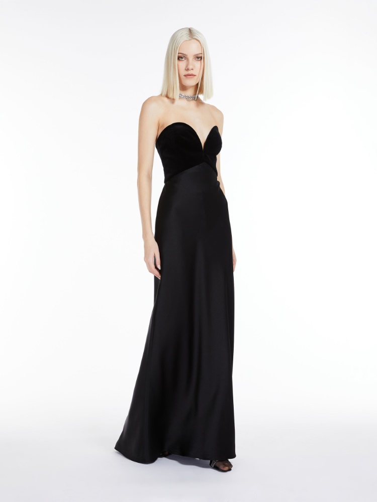 Envers satin bustier dress