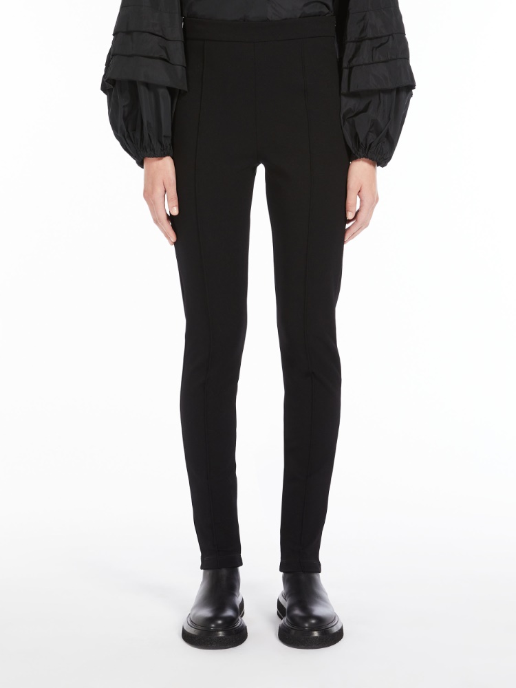 Stretch jersey leggings