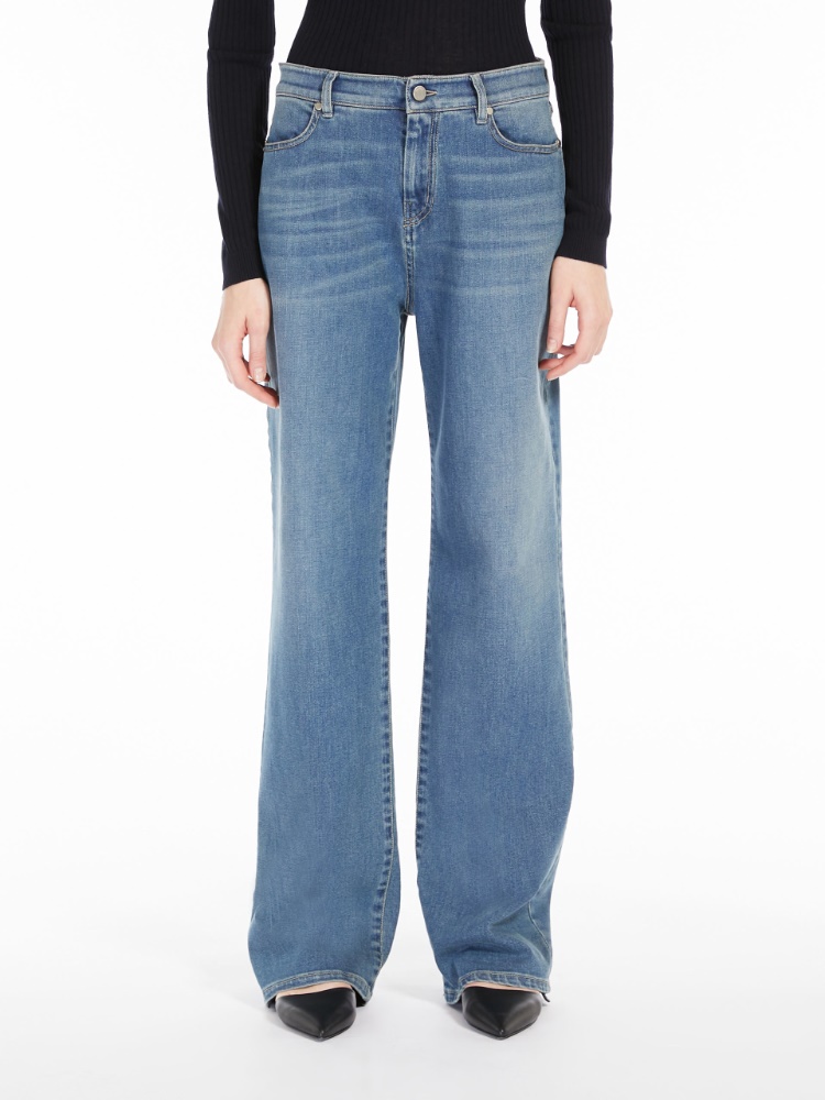 Straight-fit denim jeans