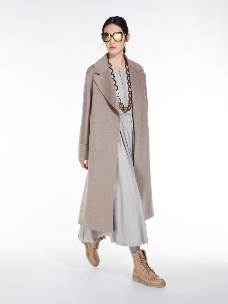 Long cotton satin dress