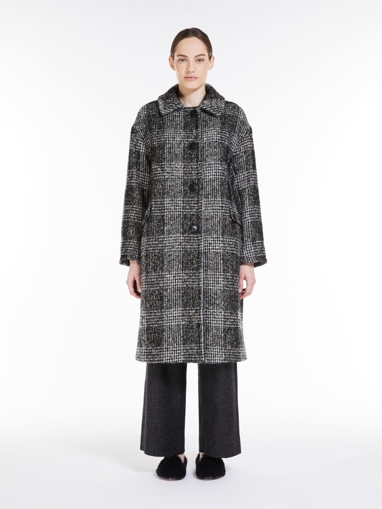 Wool, mohair and alpaca coat