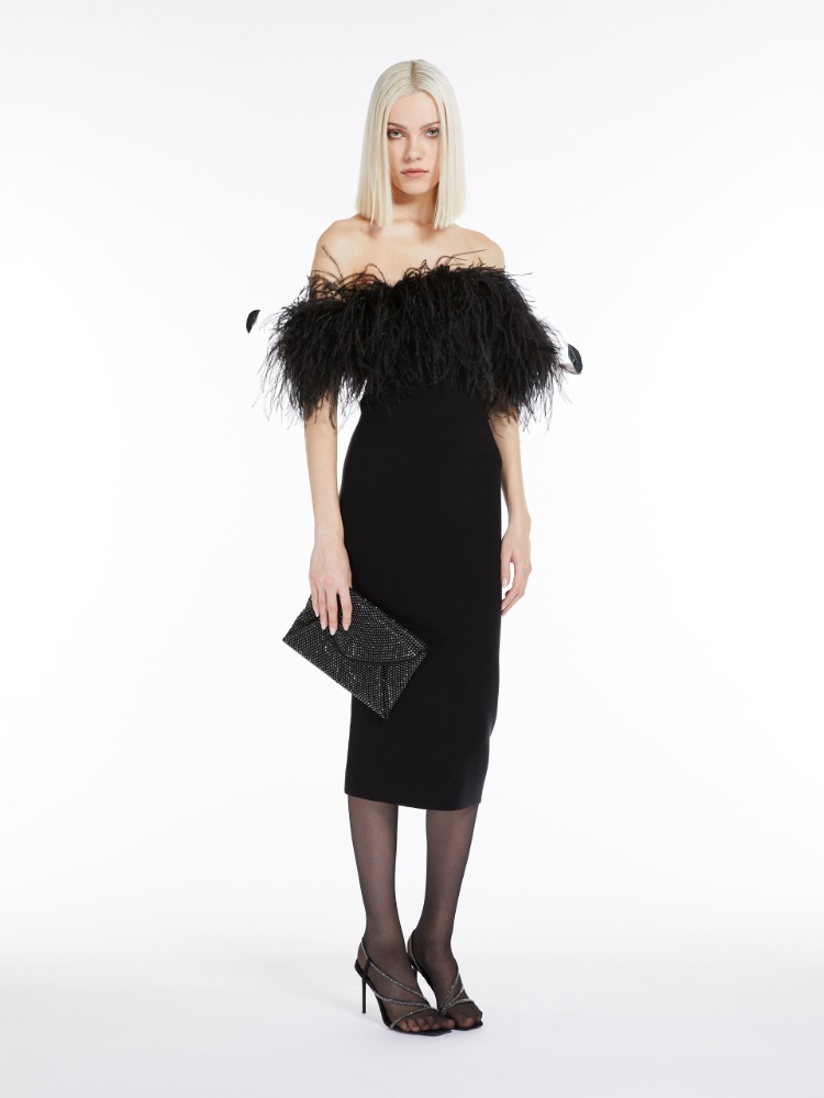 Silk and wool yarn dress