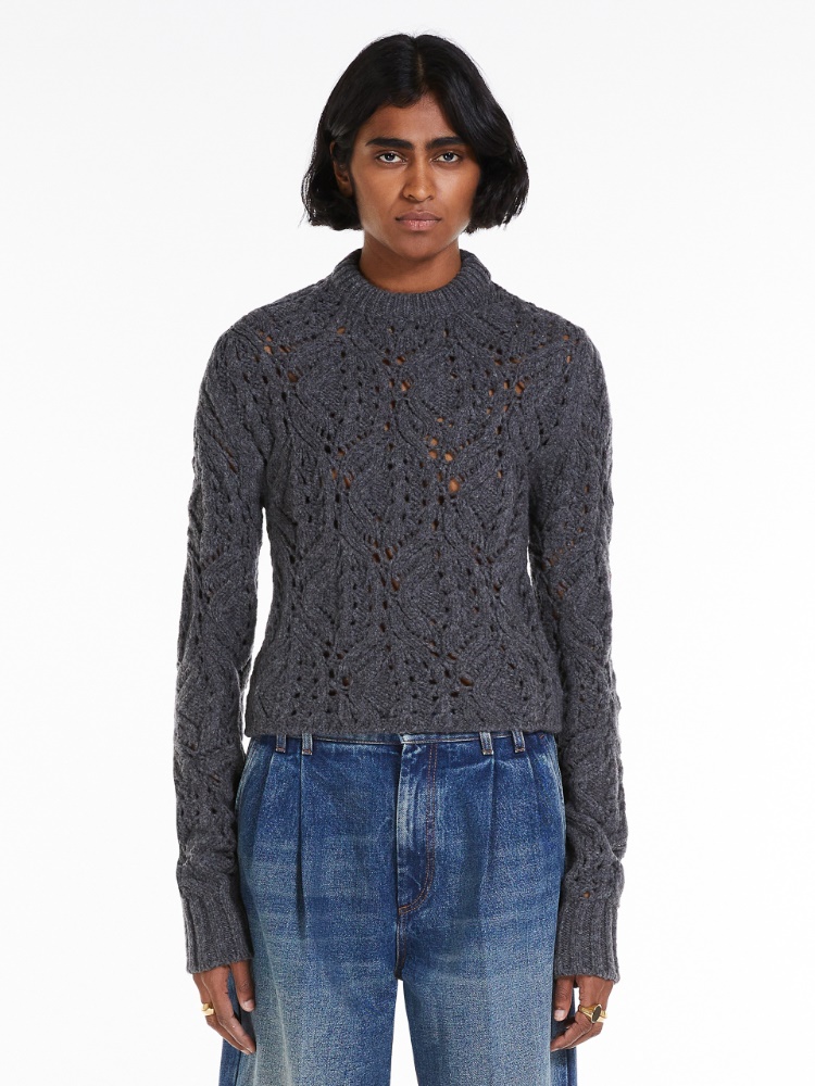 Slim-fit wool-blend sweater