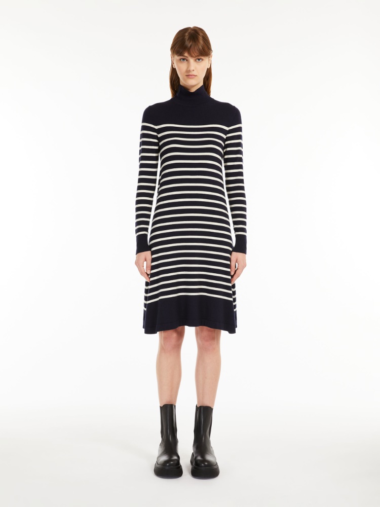 Wool and silk yarn dress