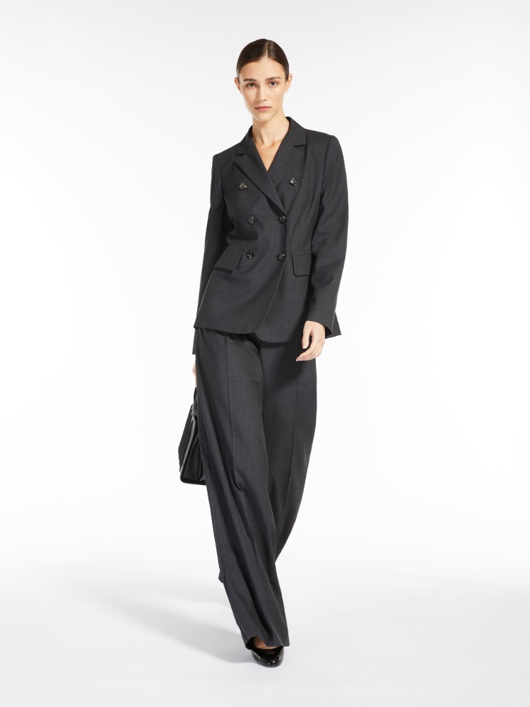 Wool palazzo trousers