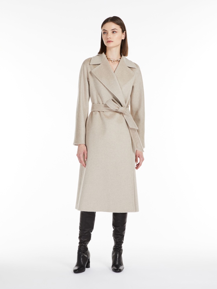 Cashmere, alpaca and wool coat