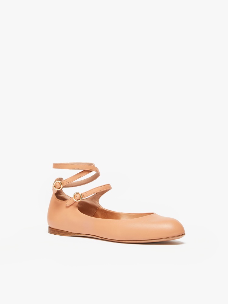 Nappa leather ballet flats