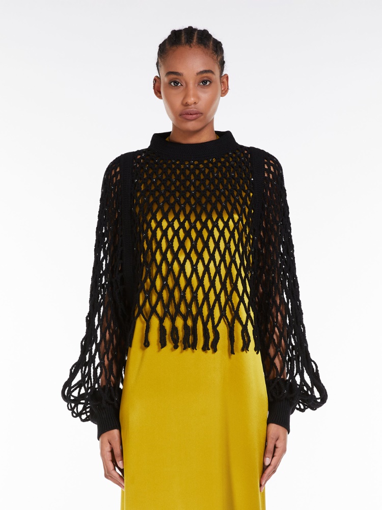 Wool mesh jumper