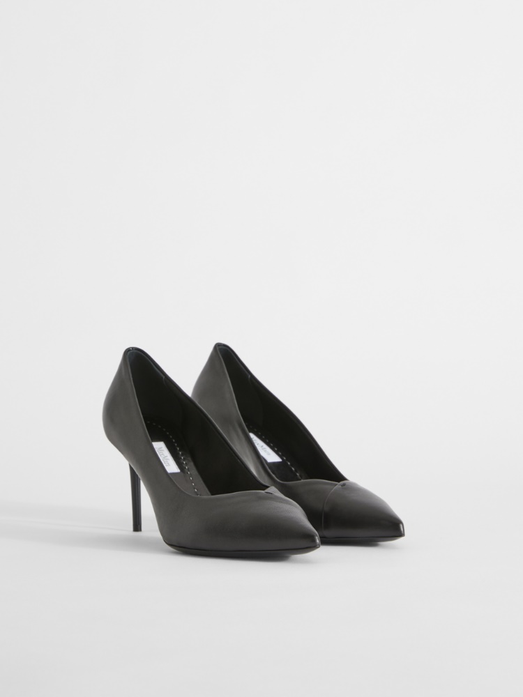 Nappa leather court shoes