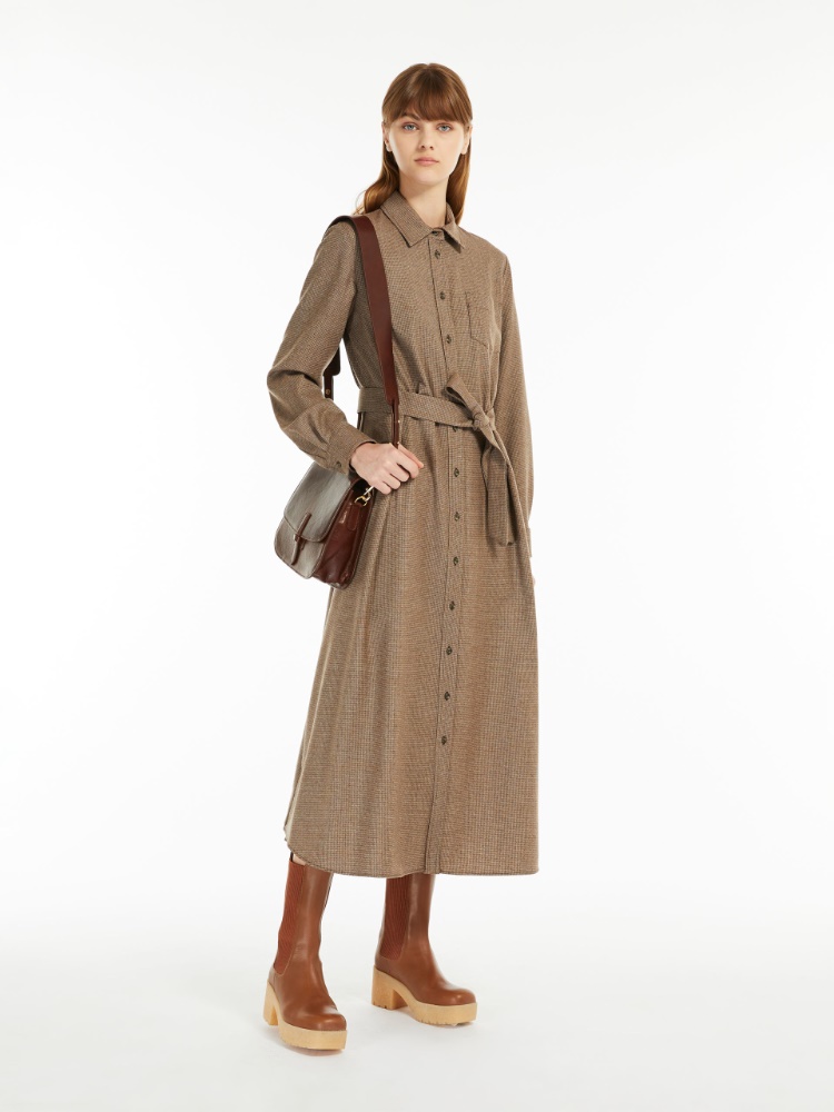 Wool flannel dress
