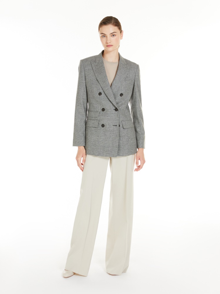 Saxony wool and cashmere blazer