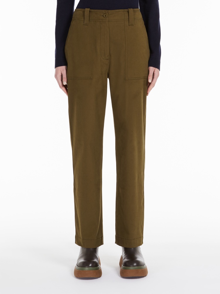 Cotton drill trousers