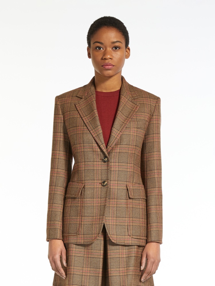 Wool twill blazer
